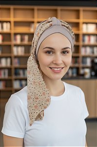 Turbante Aatma Fendi UV 50+ com Lenço Doce Amor