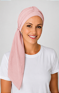 Turbante Aatma Rosa UV 50+ com Lenço Rosa