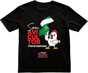 Camiseta Sou Avicultor Paranaense - Preta