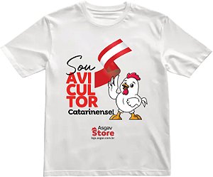 Camiseta Sou Avicultor Catarinense - Branca