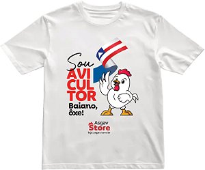 Camiseta Sou Avicultor Baiano - Branca