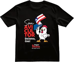 Camiseta Sou Avicultor Baiano - Preta