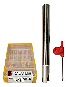Fresa Cabeçote Intercambiável Ø16mm 2t + Caixa Apmt 1135