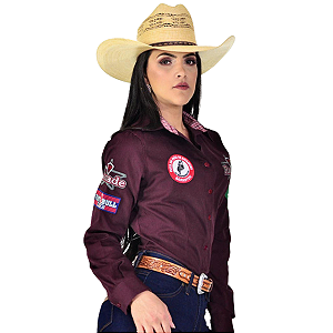 Camisete Feminina Country 100% Algodão Cavalgada Bandeira Radade