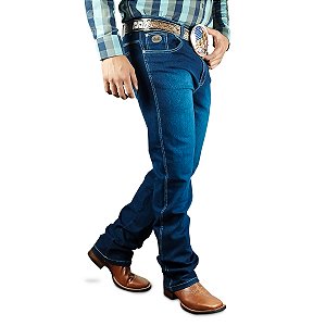 Calça Jeans Tradicional Lisa Farm Homem Com Lycra Os Boiadeiros