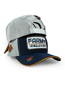 Boné Agro Sertanejo Cowboy Aba Curva Torta Telinha Farm Bull