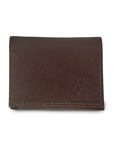 Carteira Slim Masculina em Couro Legítimo Estilo Country Paint Horse
