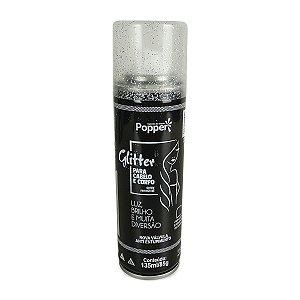 Spray Glitter Corporal Brilho Holográfico Cabelo Popper