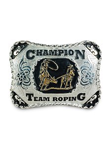 Fivela Estilo Country Team Roping Metal Cavalo Cavalgada Top