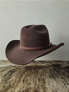 Chapéu Country Aba 10 Aveludado Unissex Americano Western