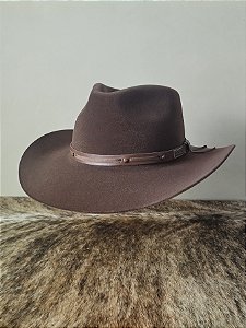 Chapéu Country Aba 8 Veludo Unissex Gustavo Lima Rodeio