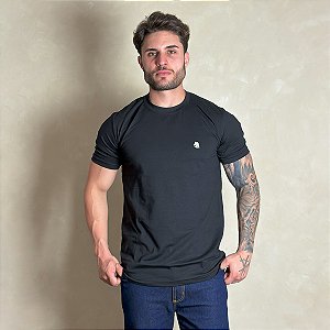 Camiseta Masculina Country Preta Manga Curta Paint Horse