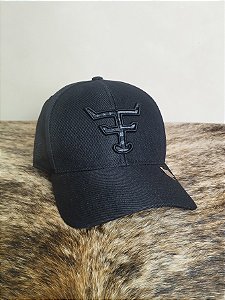 Boné Country Texas Farm Original Logo Camuflado Preto