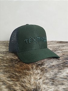 Boné Country Redinha Aba Curva Texanos Americano Farm Verde
