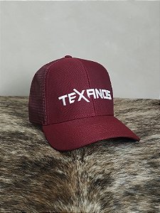 Boné Country Redinha Aba Curva Texanos Original Farm Vinho