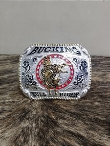 Fivela Cowboy Country Bull Rider Master Cromada Rodeio