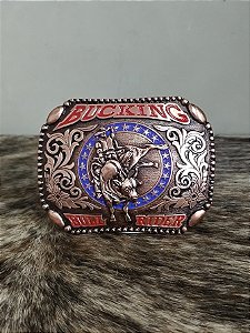 Fivela Master Bucking Bull Rider Cowboy Country Bronze