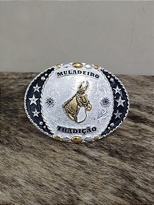 Fivela Muladeiro Cowboy Brand Master Country Oval Rodeio Top