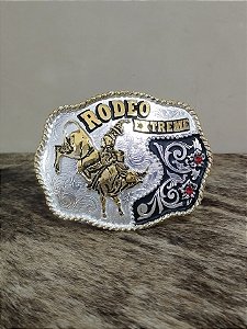 Fivela Country Master Dourada Prata Western Bull Rider Agro