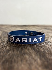 Pulseira Country Silicone Ariat Farm Azul Premium Estilosa