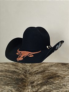 Chapéu Country Pralana Arena New Aba 11 Preto Personalizado