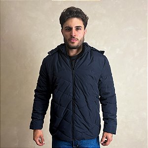 Jaqueta Masculina Puffer Blusa De Frio Inverno Com Capuz