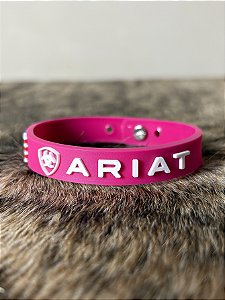 Pulseira Country Silicone Ariat Rosa Texana Farm Western Top