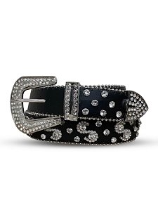 Cinto Feminino Country Brilho Strass Cifrão Western Rodeio