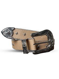 Cinto Feminino Country Brilho Strass Estrela Boiadeira