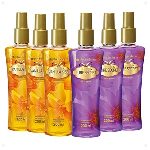 Kit Deo Colônia Phytoderm Vanilla Kiss + Pure Secret Com 6 200ml