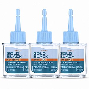 Kit Amend Gold Black: 3 Reparador de Pontas Nutritivo 30ml