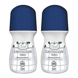 Kit Giovanna Baby: 2 Desodorante Roll-on Blueberry