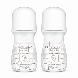 Kit Giovanna Baby: 2 Desodorante Roll-on Blanc Vanilla