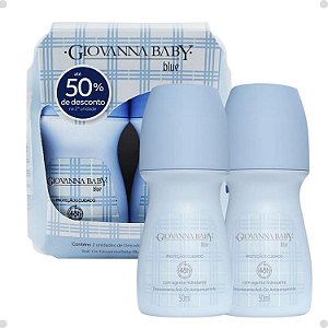 Kit Giovanna Baby: 2 Desodorante Roll-on Blue