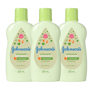Kit Loção Repelente Johnsons Antimosquito 200ml Com 3