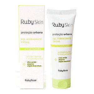 Ruby Rose Skin Gel Hidratante Facial Proteção Urbana 50g Hb-406