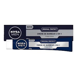 Creme de Barbear 2 em 1 Nivea Men Original Protect 65g