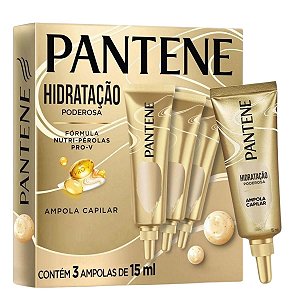Kit Ampolas Pantene Hidratação Poderosa 15ml Com 3