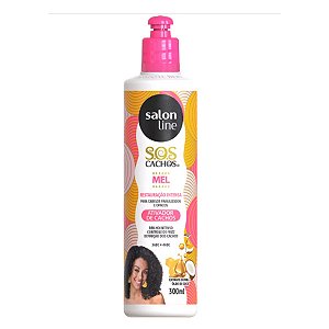Ativador de Cachos Salon Line Sos Cachos Mel Restauração Intensa 300ml