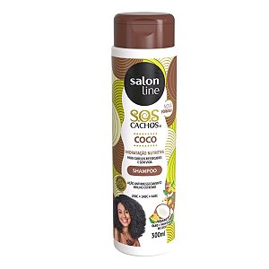 Shampoo Salon Line Sos Cachos Óleo de Coco Hidratação Absoluta 300ml
