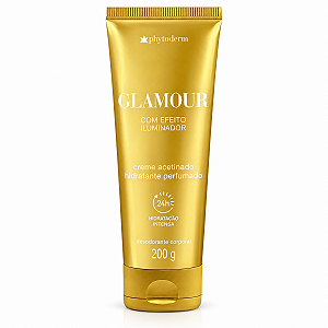 Creme Acetinado Hidratante Phytoderm Glamour Efeito Iluminador 200g
