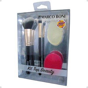 Kit Pincéis Marco Boni Top Beauty Com 4 Ref.1555