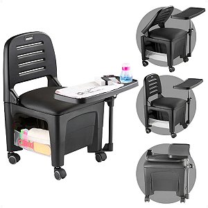 Ciranda Com Mesa Manicure Dompel Bari Preta