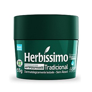 Desodorante Creme Herbissimo Tradicional Antitranspirante 55g
