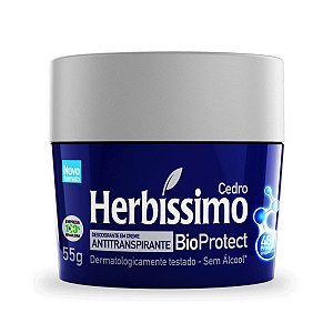 Desodorante Creme Herbissimo Bioprotect Cedro Antitranspirante 55g