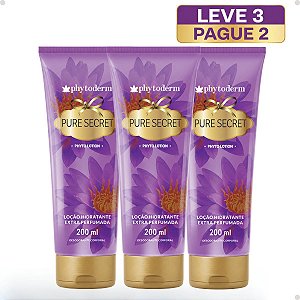 Kit Phytoderm Pure Secret Loção Hidrante: Leve 3 Pague 2 200ml