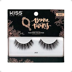 Cílios Postiços Bruna Tavares Kiss Ny Minx Effect Design Jade Ref.kbt02br