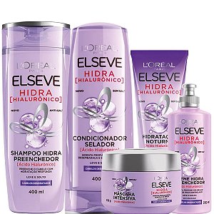 Kit Hidra Hialurônico Elseve Loreal C/5