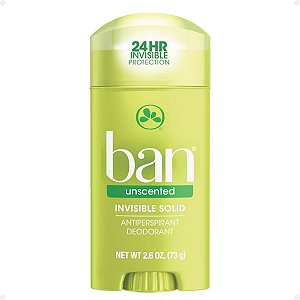 Ban Desodorante Antitranspirante Sólido Unscented 73g