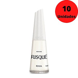 Kit Esmalte Natural Risque Renda C/10